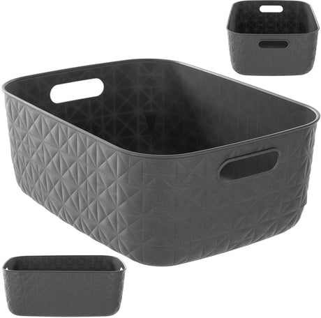 Curver Softex Aufbewahrungskorb m 12,5l Anthrazit | 2 Stk
