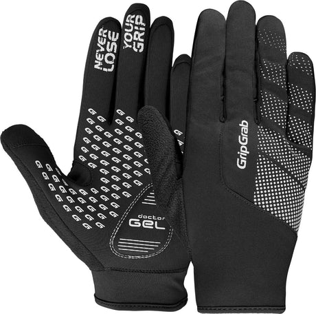 Gripgrab - Ride windproof Frühling Herbst Fahrradhandschuhe Langfinger Thermo winddicht - Schwarz - Unisex - Größe S