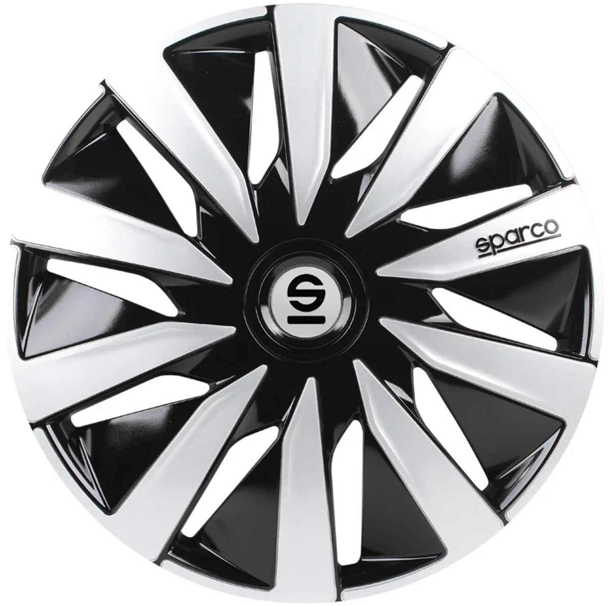 Radkappen Lazio 16 Zoll ABS schwarz silber 4er Set