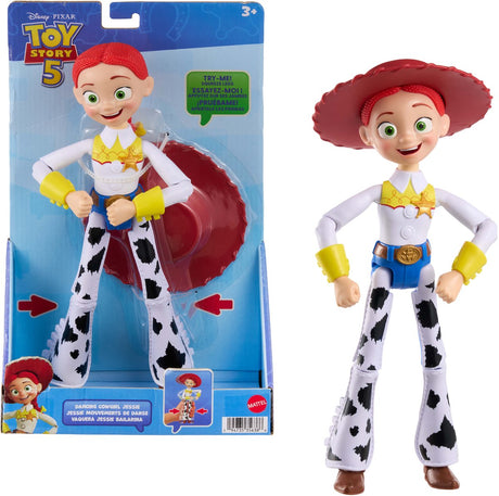 Mattel Disney und Pixar Toy Story 5 große Jessie-Figur 30 cm – bewegliches Spielzeug tanzendes Cowgirl