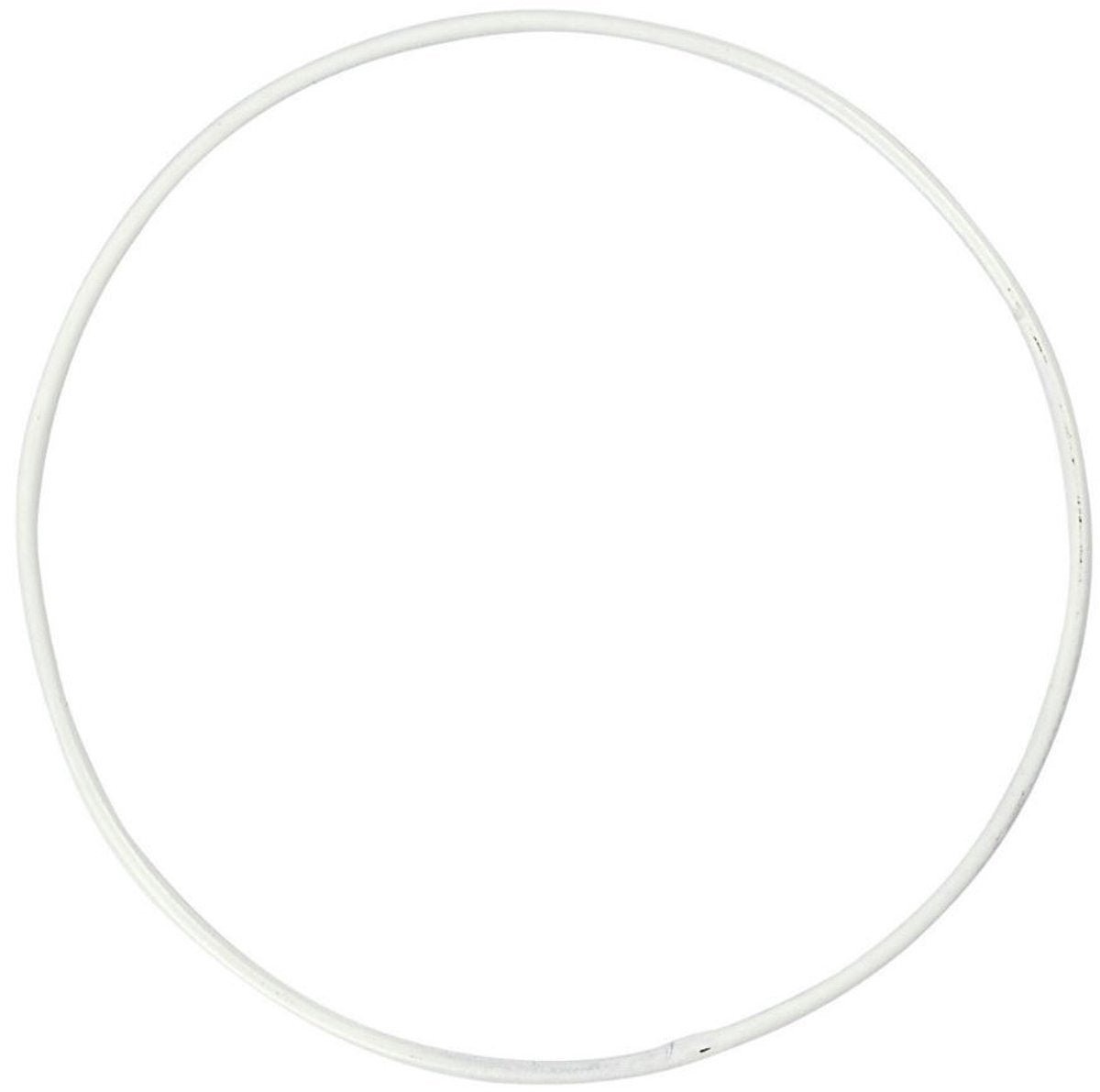 Creativ Company Metalldrahtring, D 10 cm, Stärke 2 mm, weiß, 10 Stück 1 Box