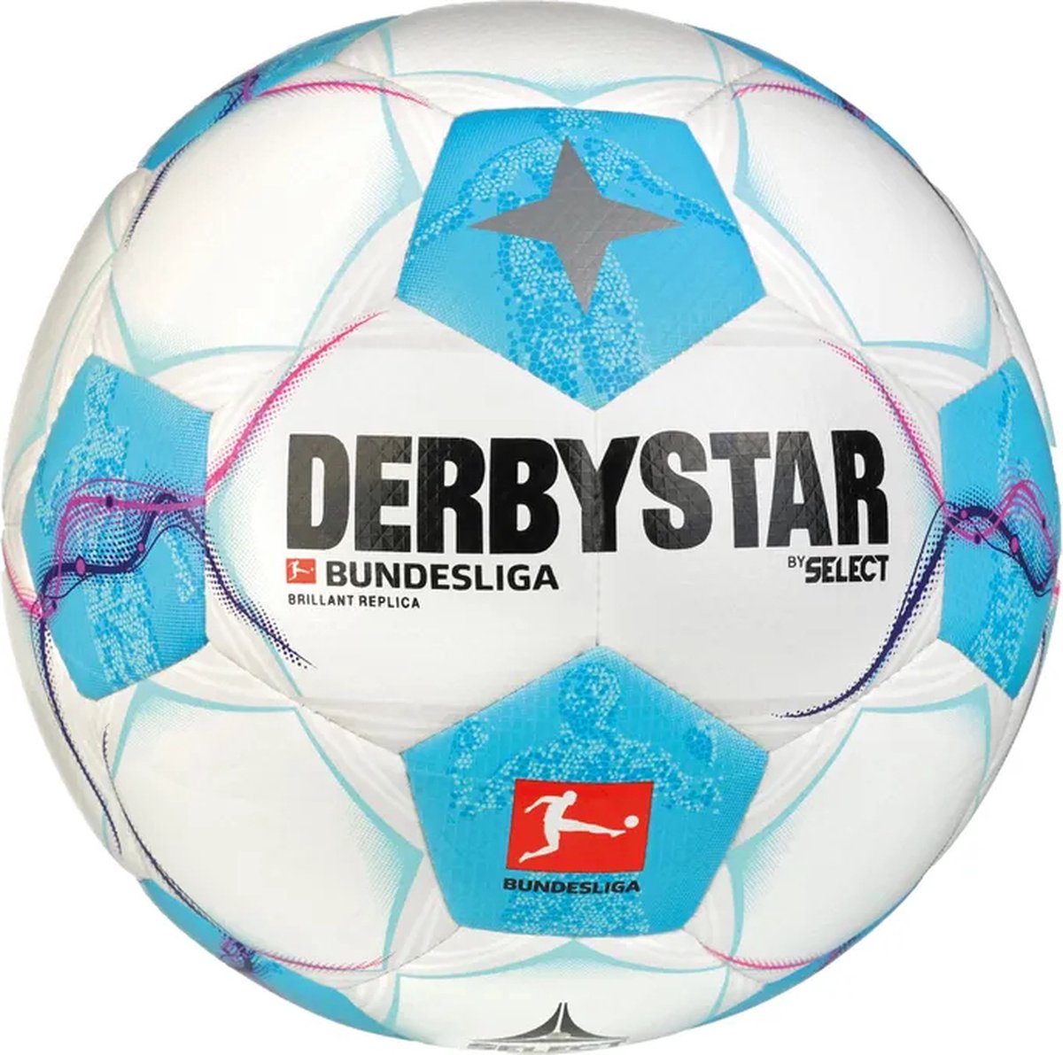 Derbystar Bundesliga Brilliant Replica V23 FIFA Basic Ball 162008c, Unisex, Weiß, Ball zum Fußball, Größe: 5