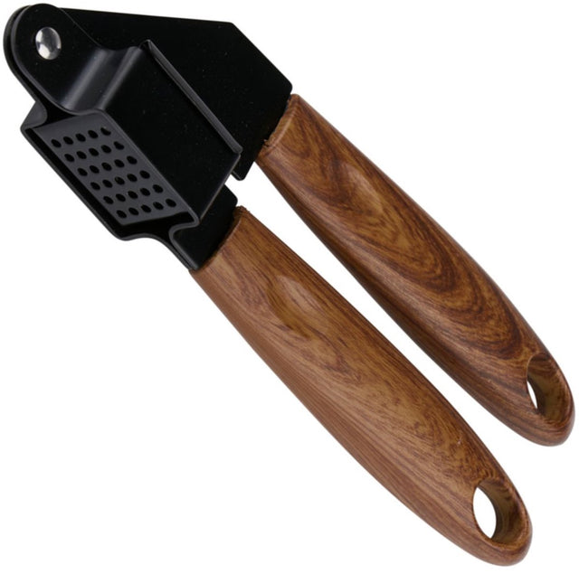 Alpina knoflookpers rvs – gemepers en lookpers – houten look handgreep