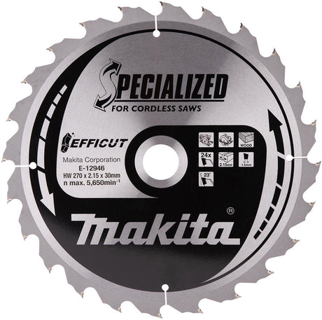 Makita Zubehör Kreissägeblatt Holz 270x30 FF-Schnitt - E-12946