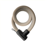 Abus Fahrradschloss Textilkettenschloss – Yarnit™ 4004k – Sicherheitsstufe 7 – Beige – 110 cm – geeignet für Elektrofahrräder und Stadtfahrräder – leicht – nur 0,88 kg