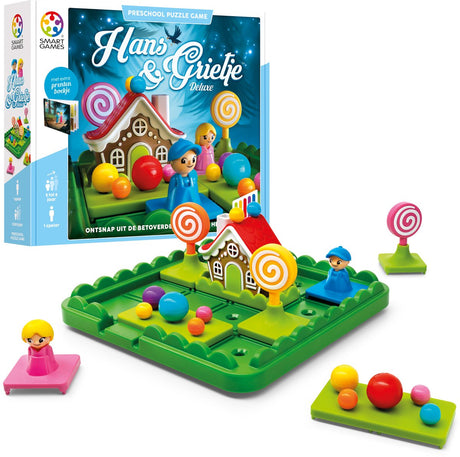 Intelligente Spiele Hans Gretel – logisches Denkspiel für Kleinkinder und Kleinkinder – 60 Aufgaben mit Bilderbuch – lehrreiches Solospiel – ab 5 Jahren