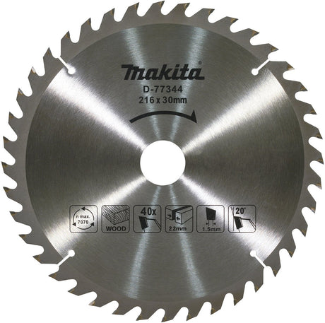 Makita d-77344 Kappsägeblatt Holz | 216x30mm | 40 Zähne
