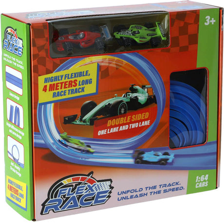 Rapid Wheels Rennbahn – 4 Meter – blau – flexibles Design