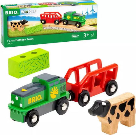 Brio World Batteriebetriebener Bauernhofzug – Spielzug für Kinder ab 3 Jahren – 36018