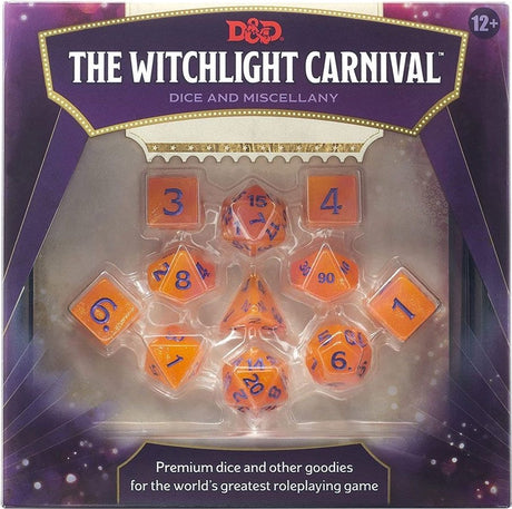 Wizards of the coast d d witchlight carnival dice