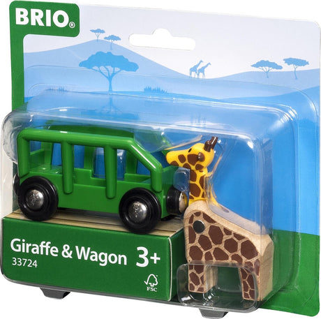 Brio-Wagen mit Giraffe - 33724