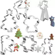 Ruhhy Weihnachtsausstechformen 7er-Set – Metallformen für festliches Backen