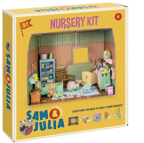 Bambolino sam julia het muizenhuis miniatuur-babykamer knutselpakket - speelgoed kinderen - schaal 1:12 - knutselen - voor meisjes en jongens - toys