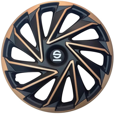Sparco Radkappen Varese 15 Zoll Gold Schwarz - 4 Stück