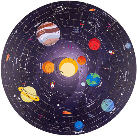Bigjigs Floor Puzzle Sonnensystem Runde, 39 cm