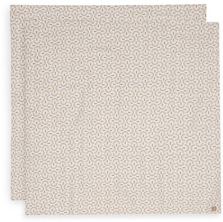 Jollein hydrofiele doek large - 115x115cm - soft plumes - 2 stuks