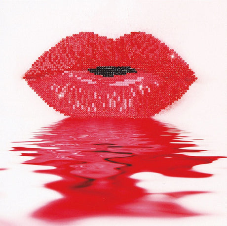 Diamond dotz® Diamond Dotz Hot Lips – Diamantmalerei – 2.425 Dotz – 30 x 30 cm