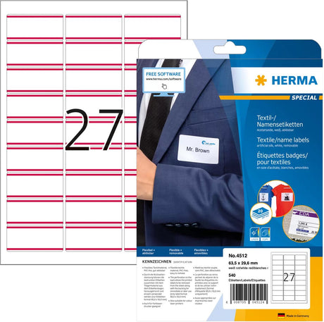 Etiketten herma