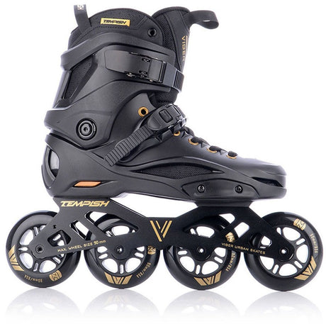 Tempish viber l.e. 90 Inline-Skates für Erwachsene – 4 x 90 mm Rollen – Fitness-Speed-Inline-Skates – Schwarzgold – Größe 43
