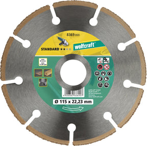 Wolfcraft - hardmetalen doorslijpschijf 115mm - 8369000
