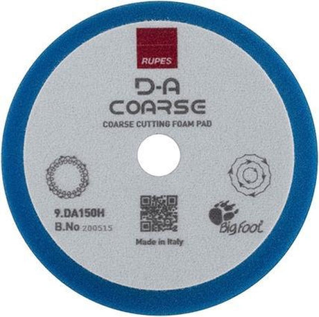 Rupes d-a coarse polijstschijf blauw 130 150mm - per stuk - hoge lakcorrectie - met schuiminterface