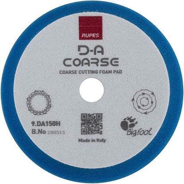 Rupes d-a coarse polijstschijf blauw 130 150mm - per stuk - hoge lakcorrectie - met schuiminterface