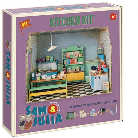 Bambolino sam julia het muizenhuis miniatuur-keuken knutselpakket - speelgoed kinderen - schaal 1:12 - knutselen - voor meisjes en jongens - toys