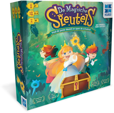 Megableu die Zauberschlüssel – bezauberndes Kinderspiel – märchenhaftes Brettspiel für 2-4 Spieler – ab 6 Jahren – ausgezeichnet in Deutschland