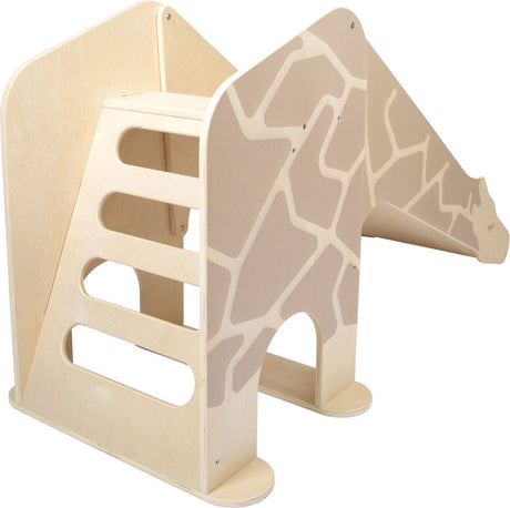 Kleiner Fuß - Holz in der Innenschiebung Giraffe Wildtiere