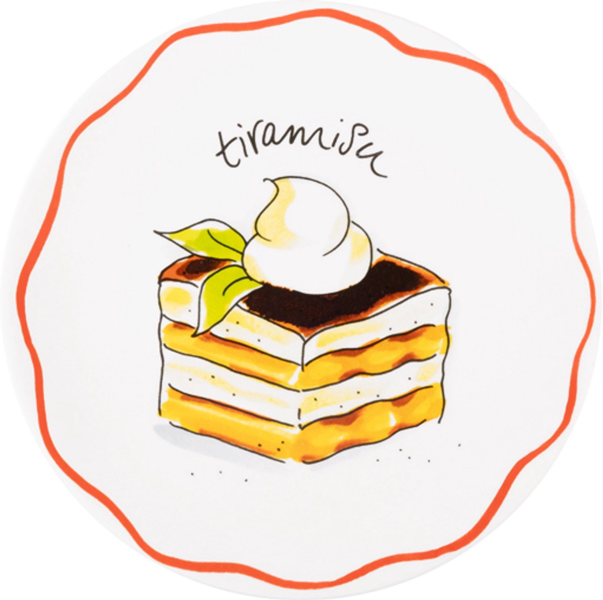 Blond amsterdam , pasta: bord 18 cm tiramisu