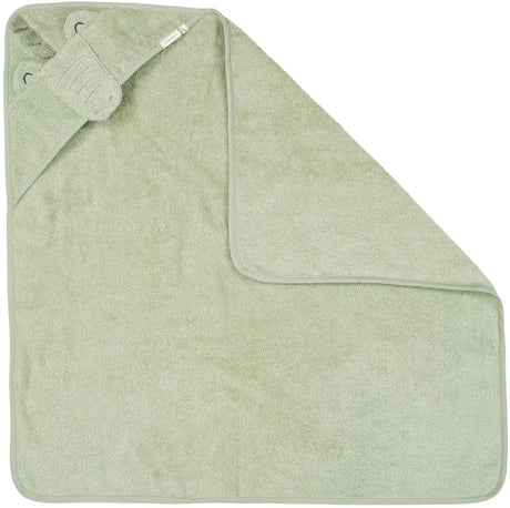 Little dutch badcape krokodil - 100 x 100 cm - groen