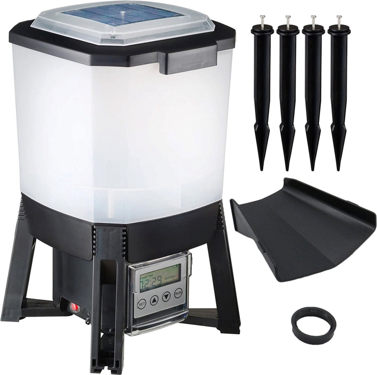 Ubbink – automatischer Fischfutterautomat – Solarenergie