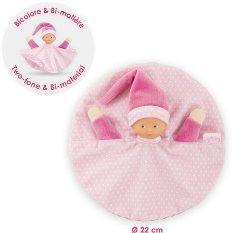Corolle tidoudou – rosa Kuscheltuch, 17 cm