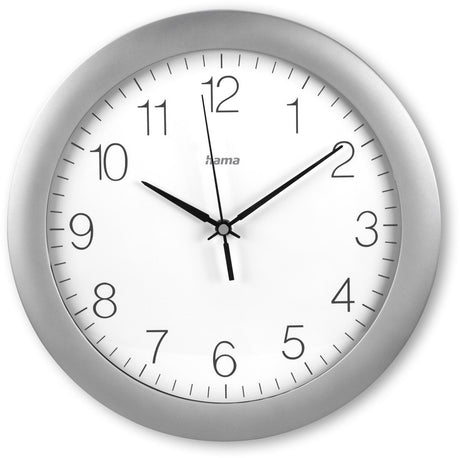 Hama Wanduhr - Teneriffa - funkgesteuertes DCF - Silber