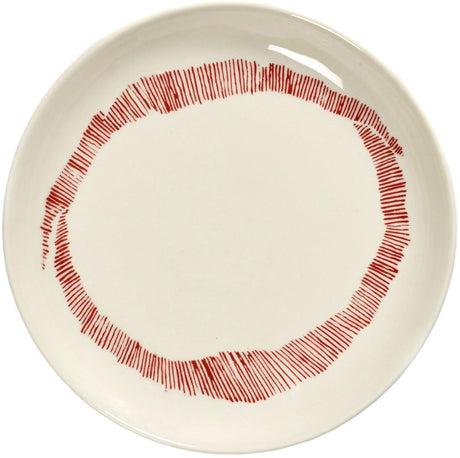 Serax - Ottolenghi Feast - Teller xs - weiß rot - 16 ø - 4 Stück