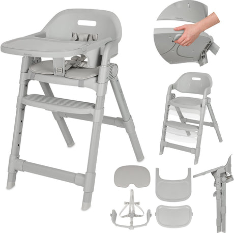 Lionelo matt 3in1 kinderstoel - meegroeiende kinderstoel van 6 maanden tot 110 kg - opvouwbaar - verstelbare zitting voetensteun - 5-puntsgordel - afneembare tray - compact design - kinderstoel voor baby, kind volwassene