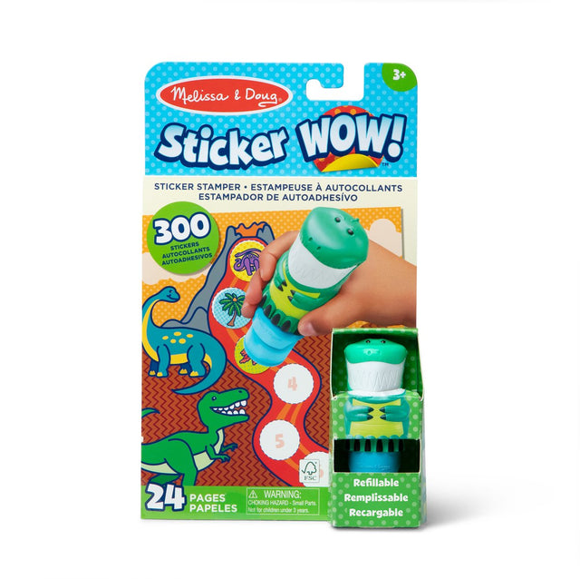 Melissa Doug – Wasser Wow! Aktivitätsbuch – mit Dino-Sticker-Stempel