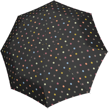 Reisenthel Umbrella Pocket Duomatic Faltschirm – ø 97 cm – Punkte schwarz