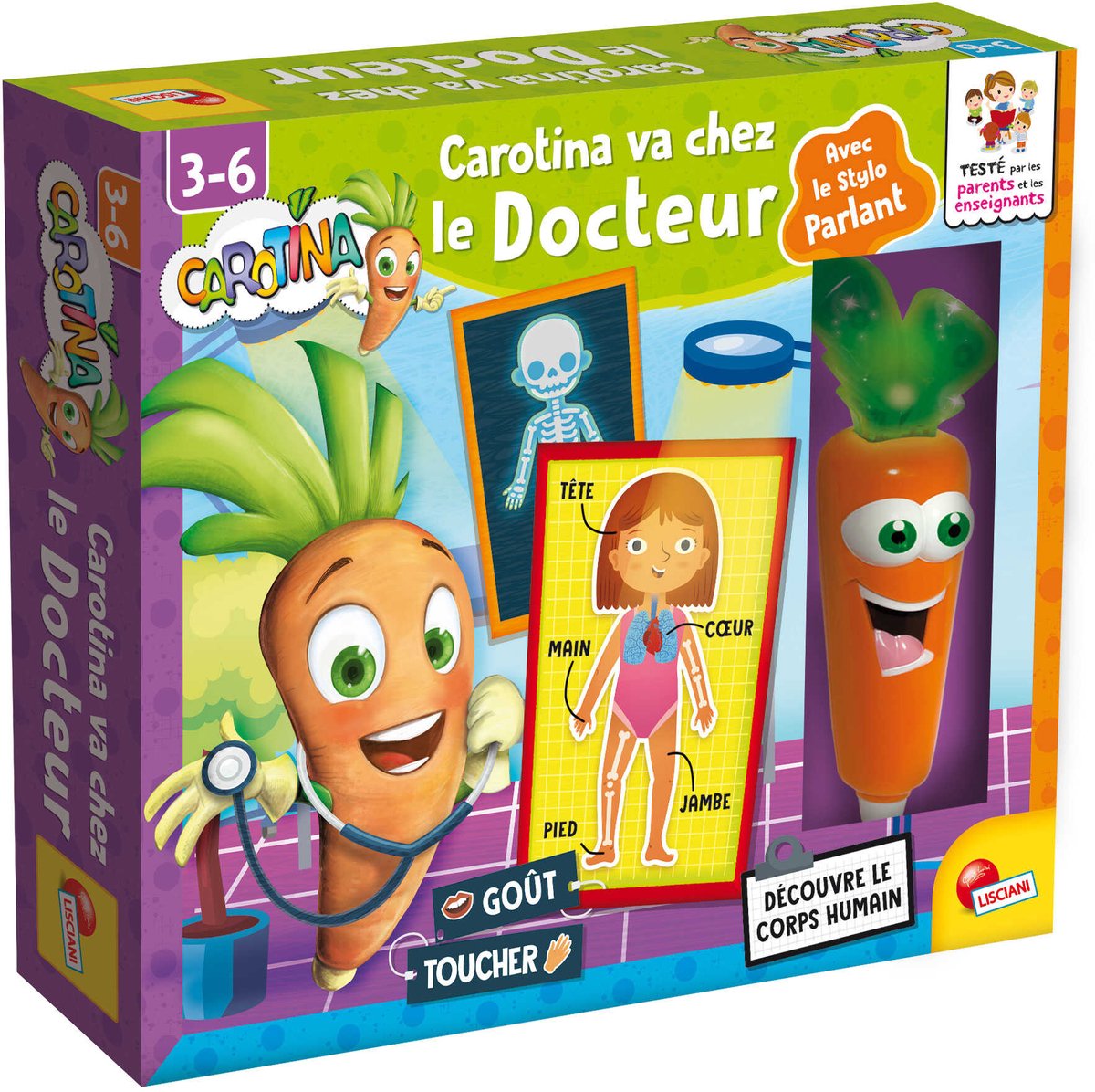Lisciani Carotina spricht mit dem Stift, chez le docteur