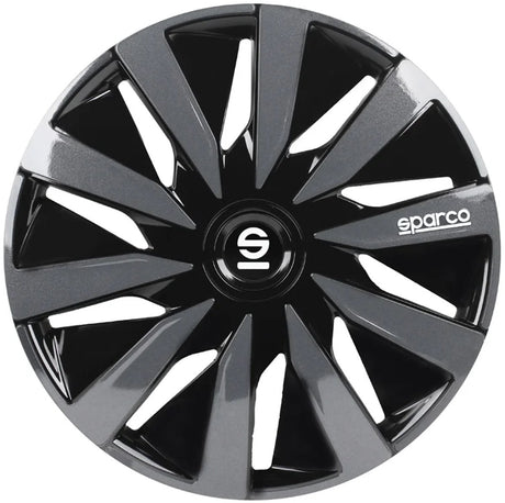 Radkappen Lazio 15 Zoll ABS schwarz grau 4er Set
