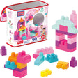Mega Bloks großer Baubeutel, 60 Stück, rosa