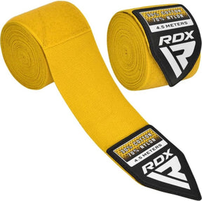 Rdx wx plus - professionele boksbandages - hand wraps - geel