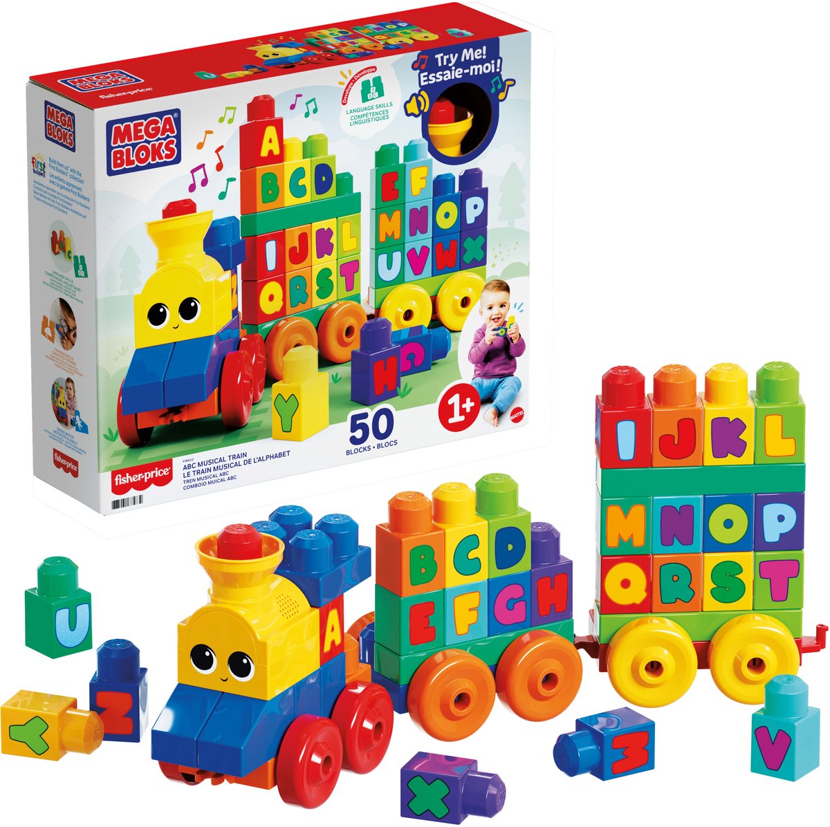 Mega Bloks Fisher Price - ABC Lederzug