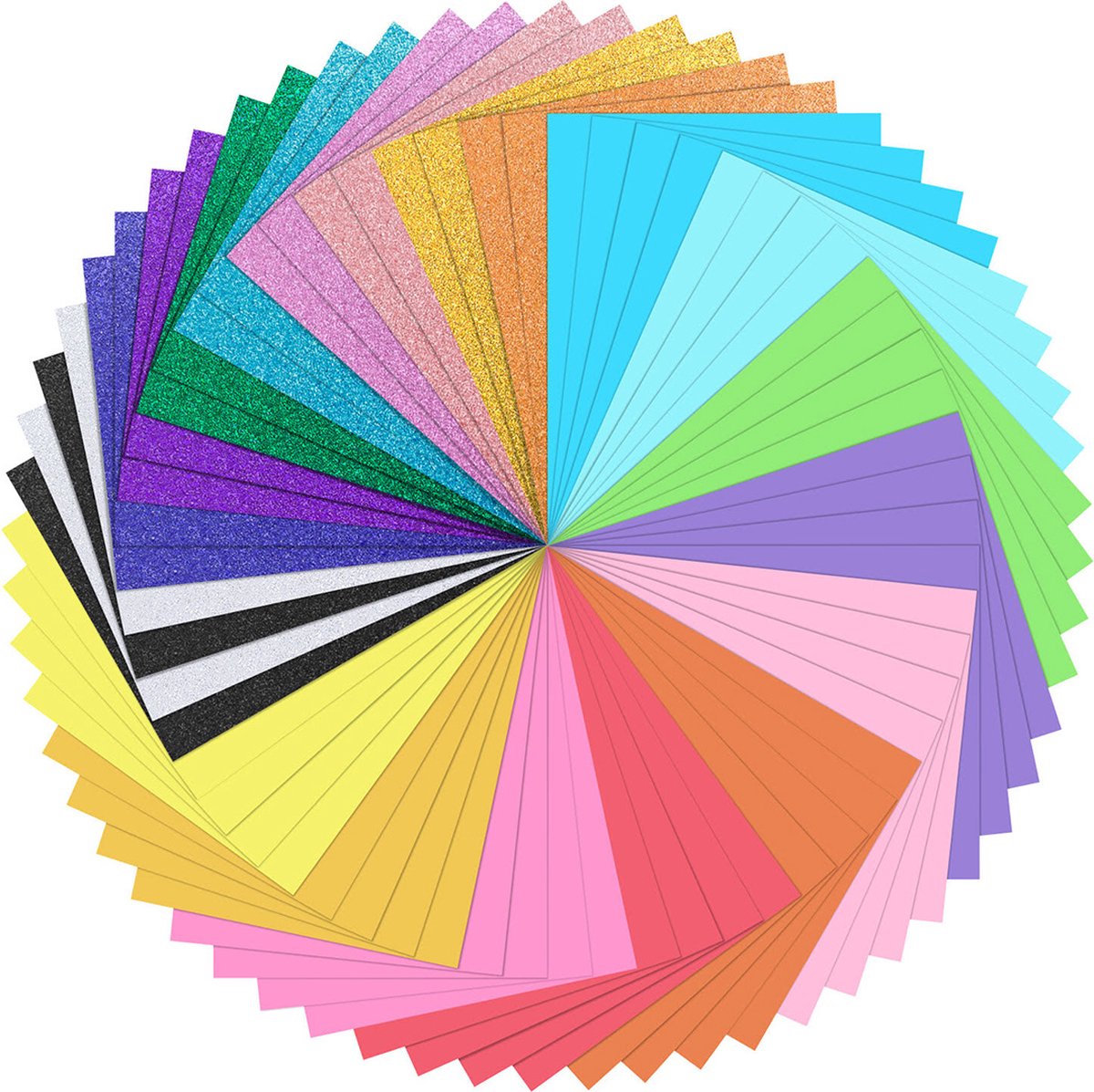 Loklik-Kartonpaket – Kartonpapier – 20 Farben – 60 Blatt