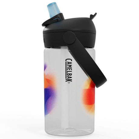 Camelbak Thrive Flip Straw Trinkflasche Kinder – 400 ml – mit Strohhalm – Wasserflasche – transparent (goldene Stunde)