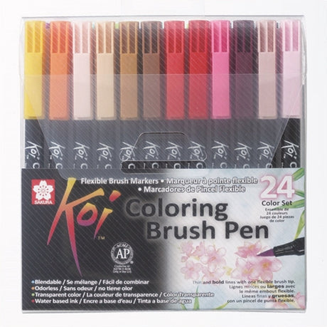 Sakura-Koi-Malpinsel-Set, 24 Farben