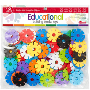 Lobbes Spielzeug z. B. Bauscheiben, 129-tlg.
