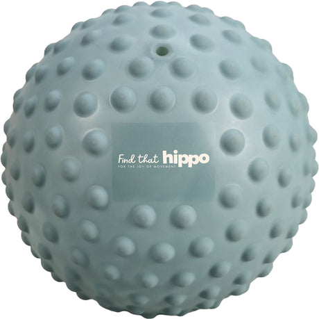 Find that hippo sensorische speelbal - loodblauw - ø22 cm - zachte noppenbal - stimuleert tastzin motoriek - baby - 6m+