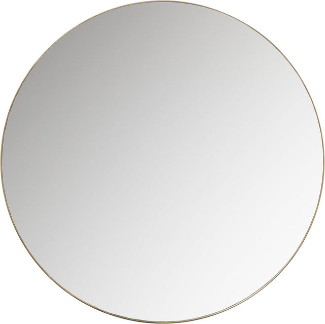 Woood doutzen spiegel - metaal - goud - 115x115x5