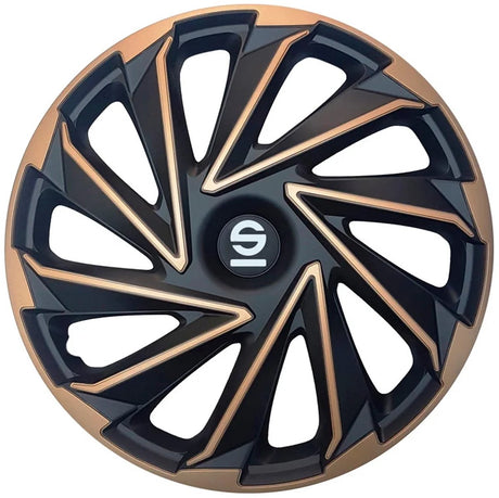 Sparco Radkappen Varese 16 Zoll schwarz gold 4er Set